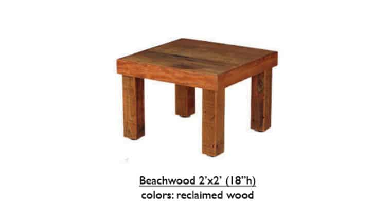 Farm Table | Beechwood | 2′ x 2′ | Rental