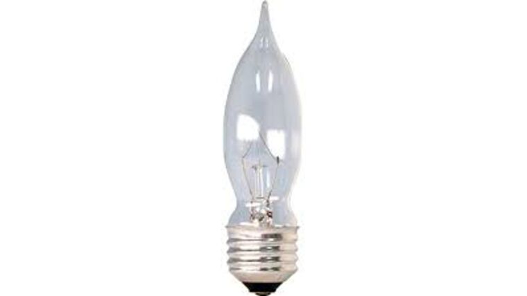 Light Bulb – 40W – 120V – Transparent Clear Bent Tip (Medium Base) Incandescent | Rental