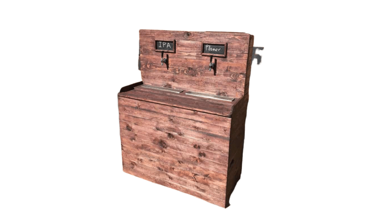 Rustic Wood 2 Tap Beer Bar | Rental