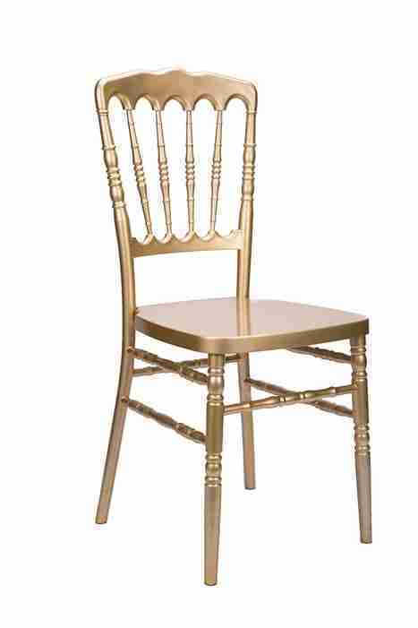 Gold Steel Skeleton™ Resin Napoleon Chair | Rental Gold Steel Skeleton™ Resin Napoleon Chair | Rental