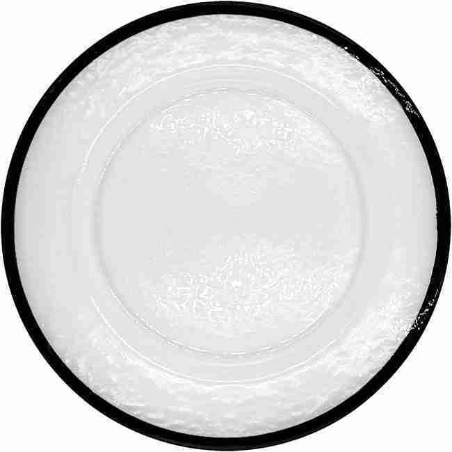 Halo – Glass Charger Plate in Black (Item # 0212) | Rental Halo – Glass Charger Plate in Black (Item # 0212) | Rental