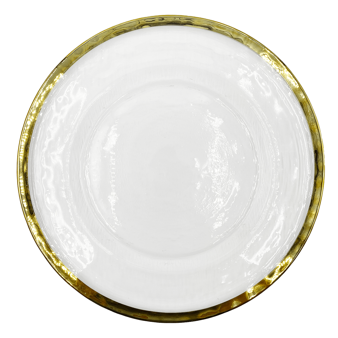 Halo – Glass Charger Plate in Gold (Item # 0212) | Rental Halo – Glass Charger Plate in Gold (Item # 0212) | Rental