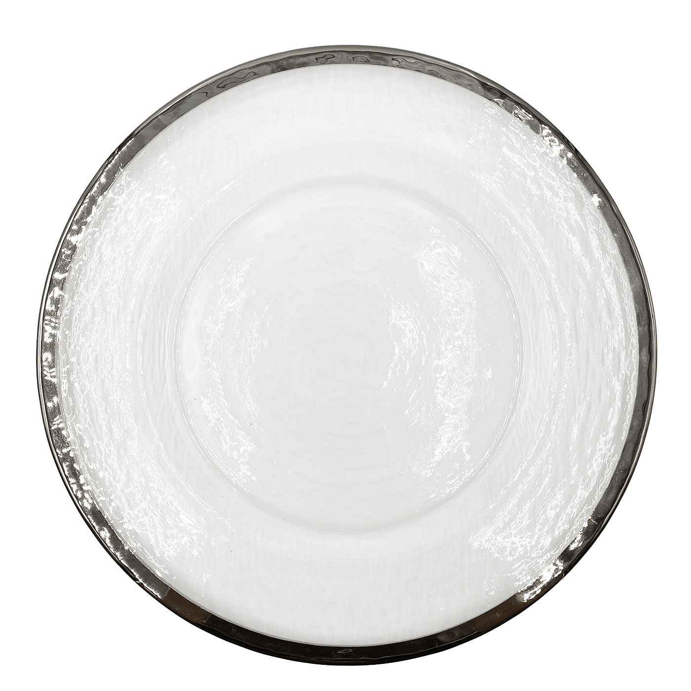 Halo – Glass Charger Plate in Silver (Item # 0212) | Rental Halo – Glass Charger Plate in Silver (Item # 0212) | Rental