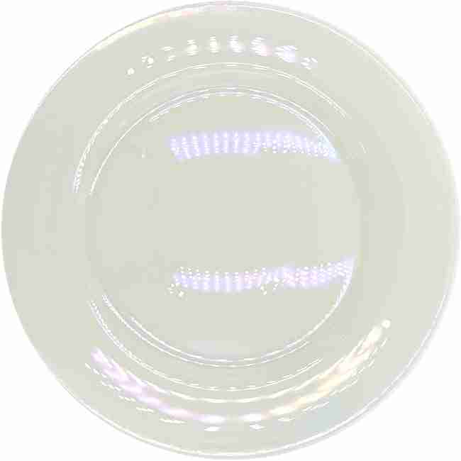 Pearla – Glass Charger Plate in White (Item # 1402) | Rental