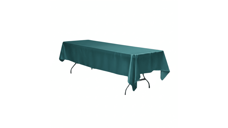 Polyester | Emerald Green | 60" x 120" Rectangle Tablecloth | Rental