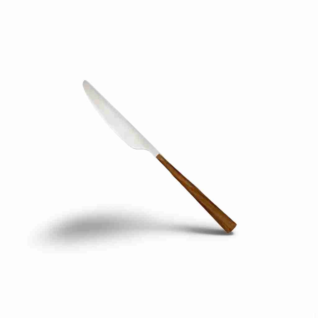 Geometric | Brown Wood | Dinner Knife | Rental Geometric | Brown Wood | Dinner Knife | Rental