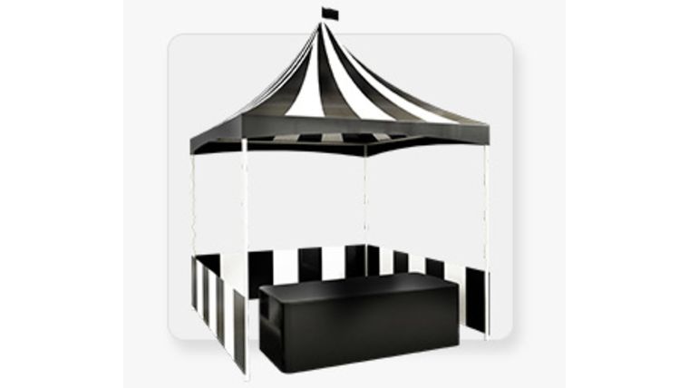 Package – Black & White Carnival Tent | Rental