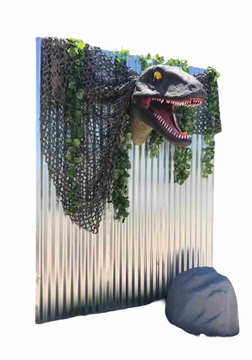 Dinosaur Head Backdrop | Rental