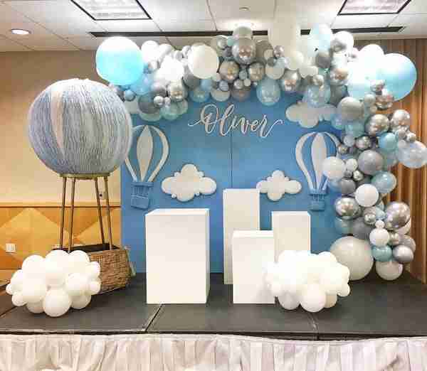 Hot Air Balloon Backdrop | Rental