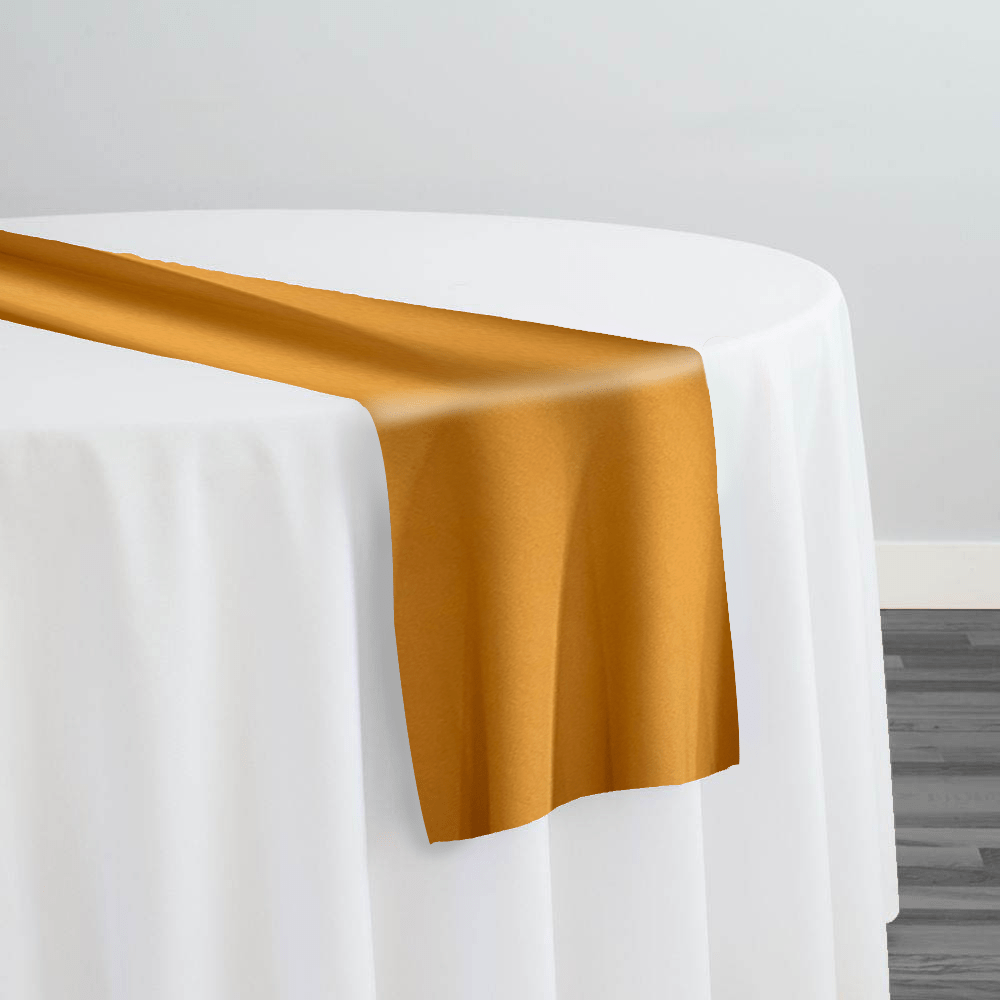 Scuba (Wrinkle-Free) Table Runner in Gold 1326 | Rental