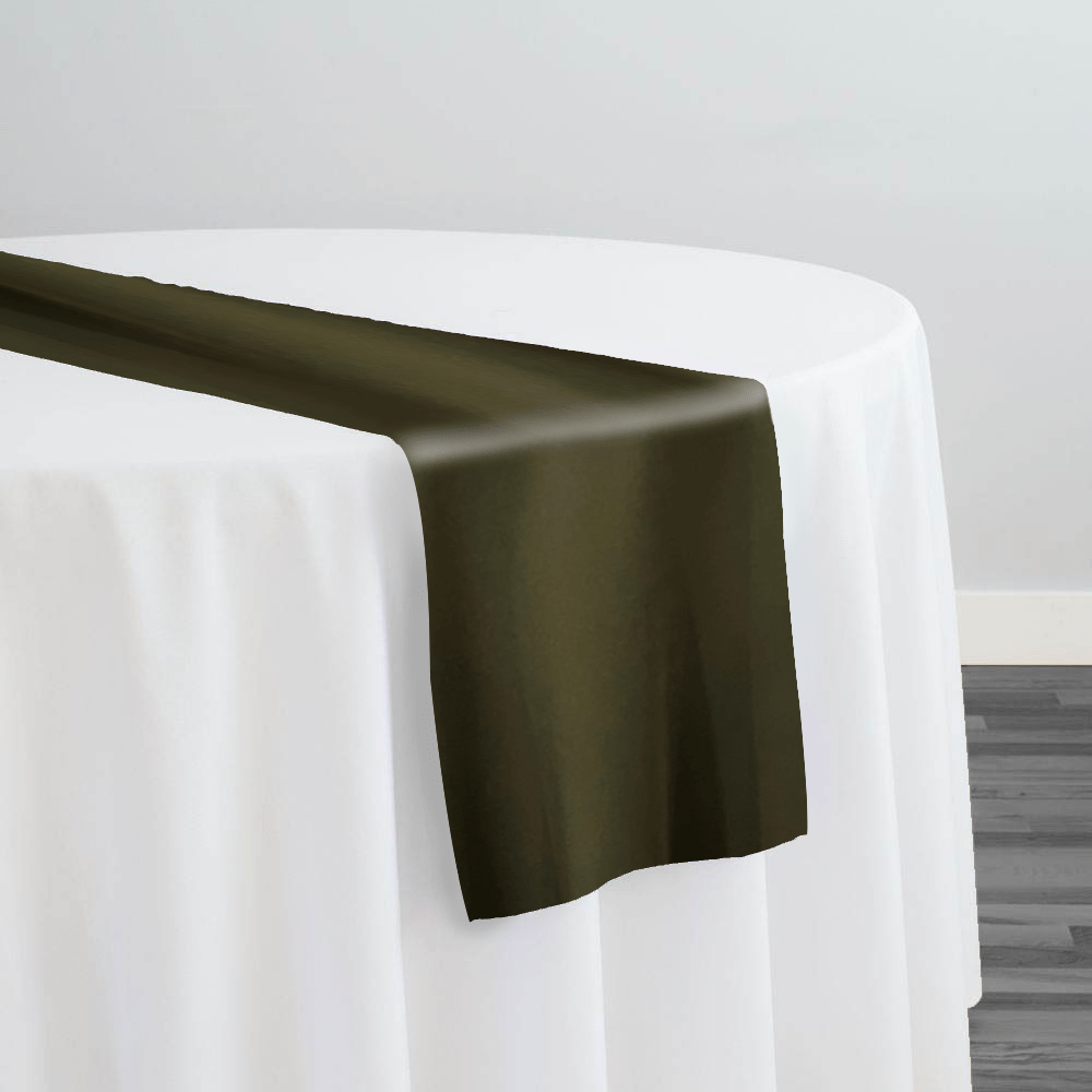 Scuba (Wrinkle-Free) Table Runner in Olive | Rental