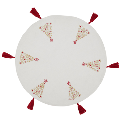 1133 Embroidered Christmas Trees Placemat | Rental 1133 Embroidered Christmas Trees Placemat | Rental