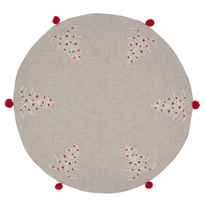 1135 Embroidered Christmas Trees Placemat | Rental 1135 Embroidered Christmas Trees Placemat | Rental