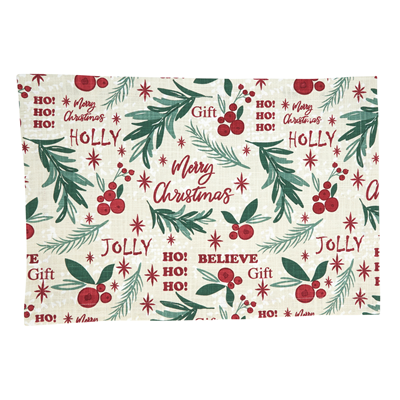 2128 Holly Christmas Placemat | Rental 2128 Holly Christmas Placemat | Rental