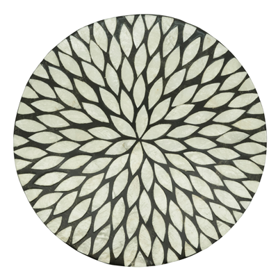 2204 Floral Capiz Placemat | Rental 2204 Floral Capiz Placemat | Rental
