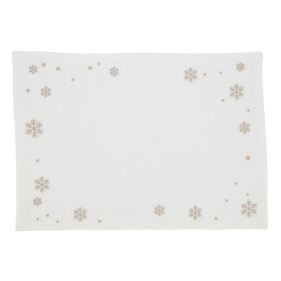 3495 Embroidered Snowflake Placemat | Rental 3495 Embroidered Snowflake Placemat | Rental