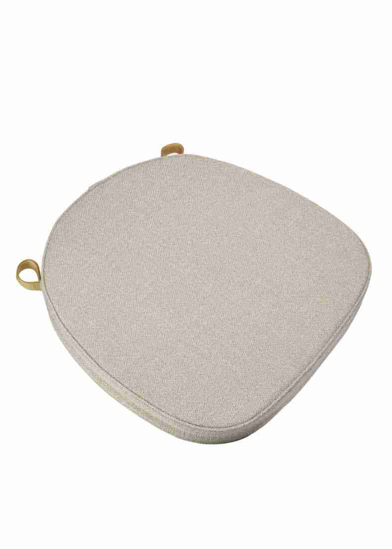 Beige Tweed 2″ Thick Cross Back Cushion | Rental
