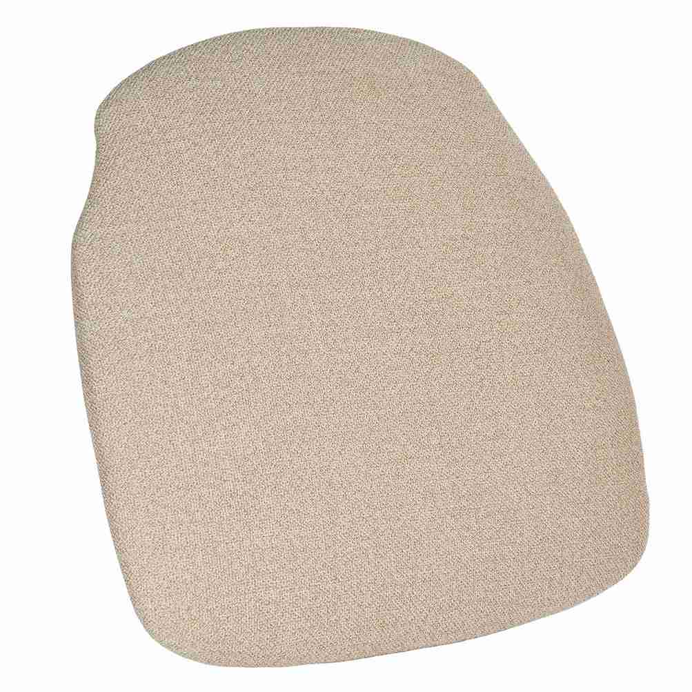 Beige Tweed Fabric Cross Back Seat Cushion 1.75″ Thick with SlipNot™ Technology | Rental