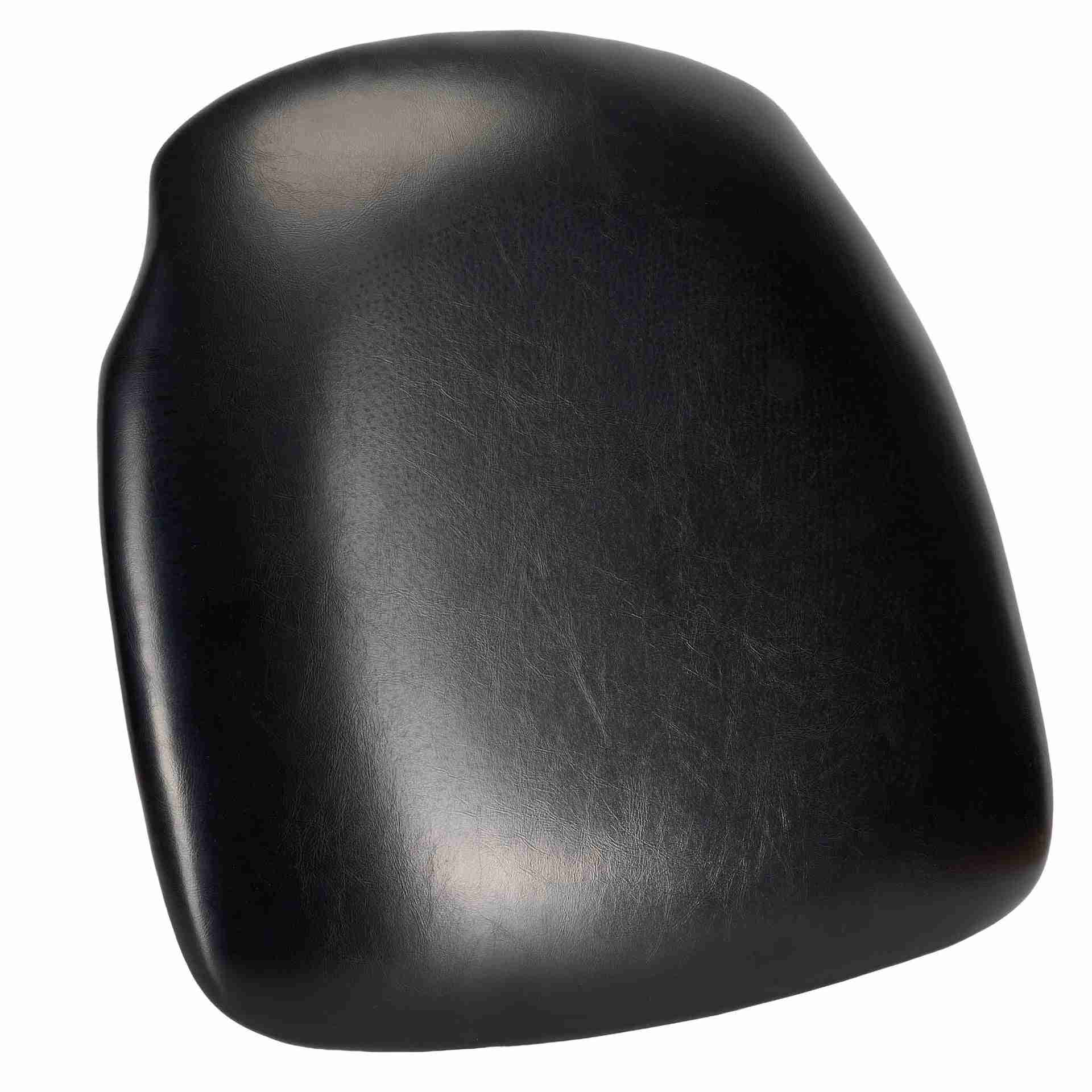 Black Vinyl 1.75″ Thick Cross Back Cushion with SlipNot™ Technology | Rental Black Vinyl 1.75″ Thick Cross Back Cushion with SlipNot™ Technology | Rental