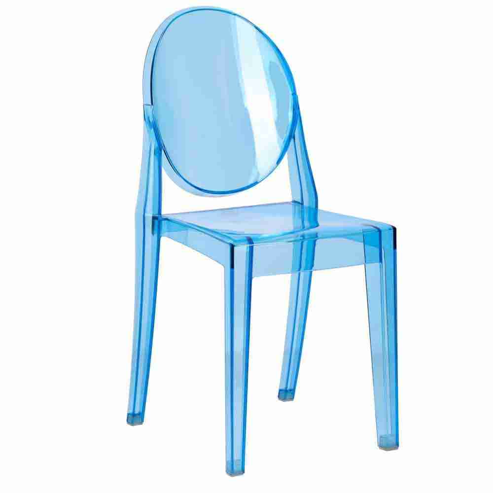 Blue Resin Kids Victoria Ghost Chair | Rental