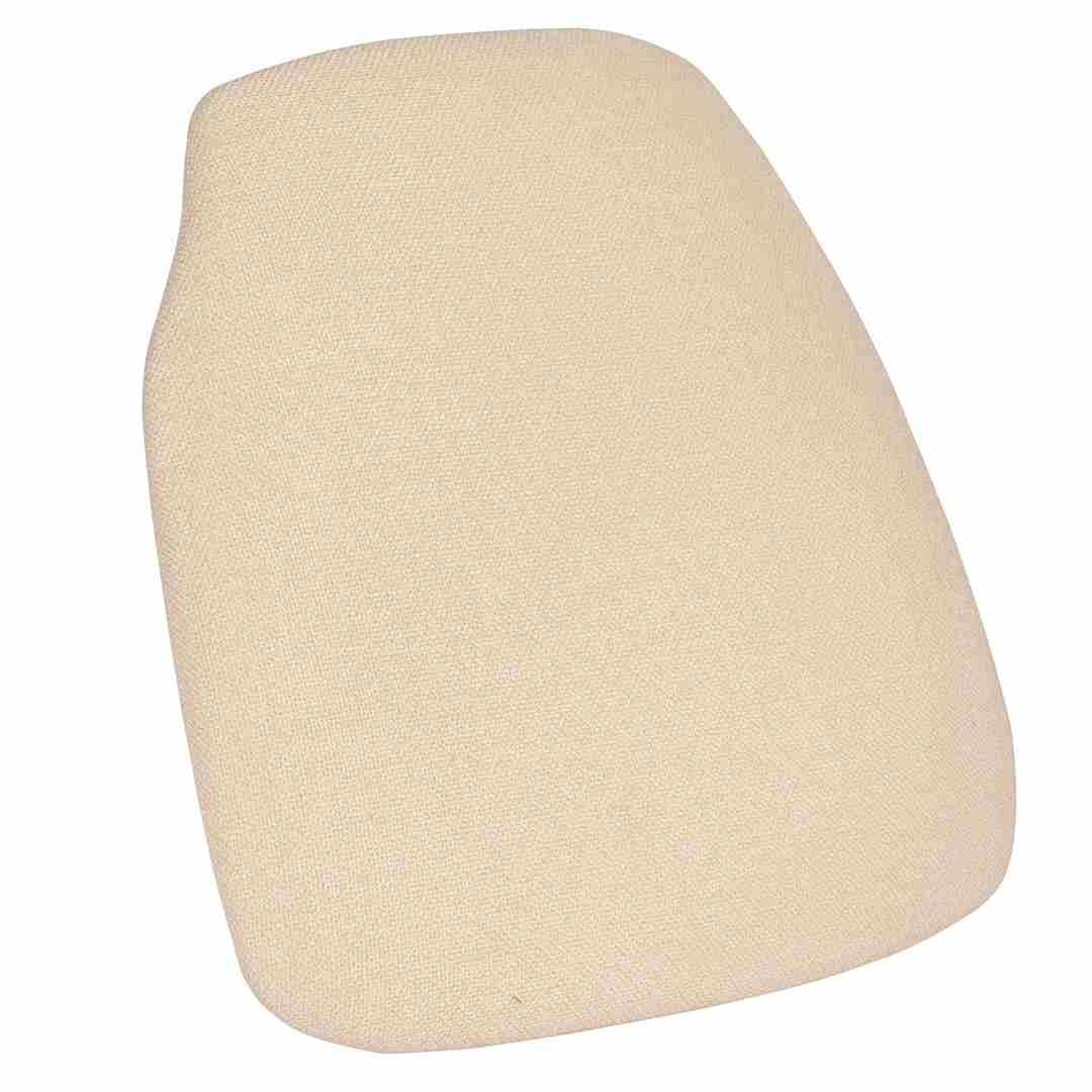 Ivory 1.75″ Thick Fabric Panel Back Chiavari Chair Cushion and SlipNot™ Technology | Rental Ivory 1.75″ Thick Fabric Panel Back Chiavari Chair Cushion and SlipNot™ Technology | Rental