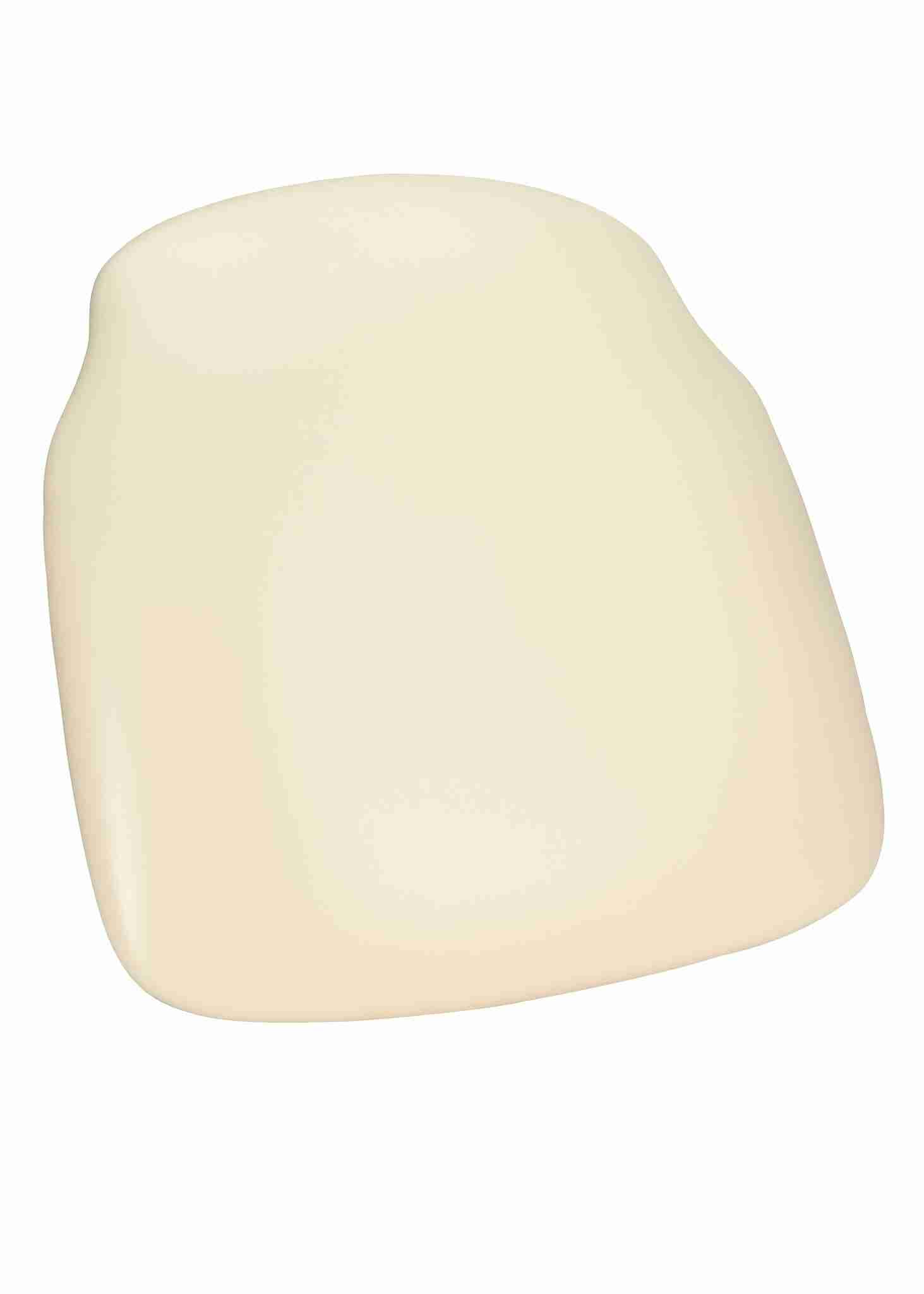 Ivory Vinyl 1.75″ Thick Cross Back Cushion | Rental Ivory Vinyl 1.75″ Thick Cross Back Cushion | Rental