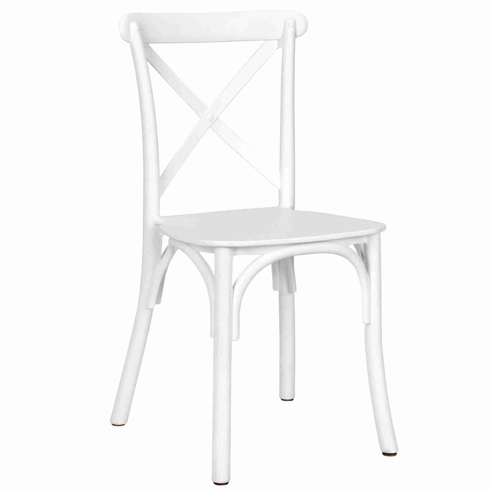 Kids White ToughResin™ Cross Back Chair | Rental Kids White ToughResin™ Cross Back Chair | Rental