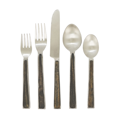 SP630 Wood Inlay Flatware – Set Of 5 | Rental