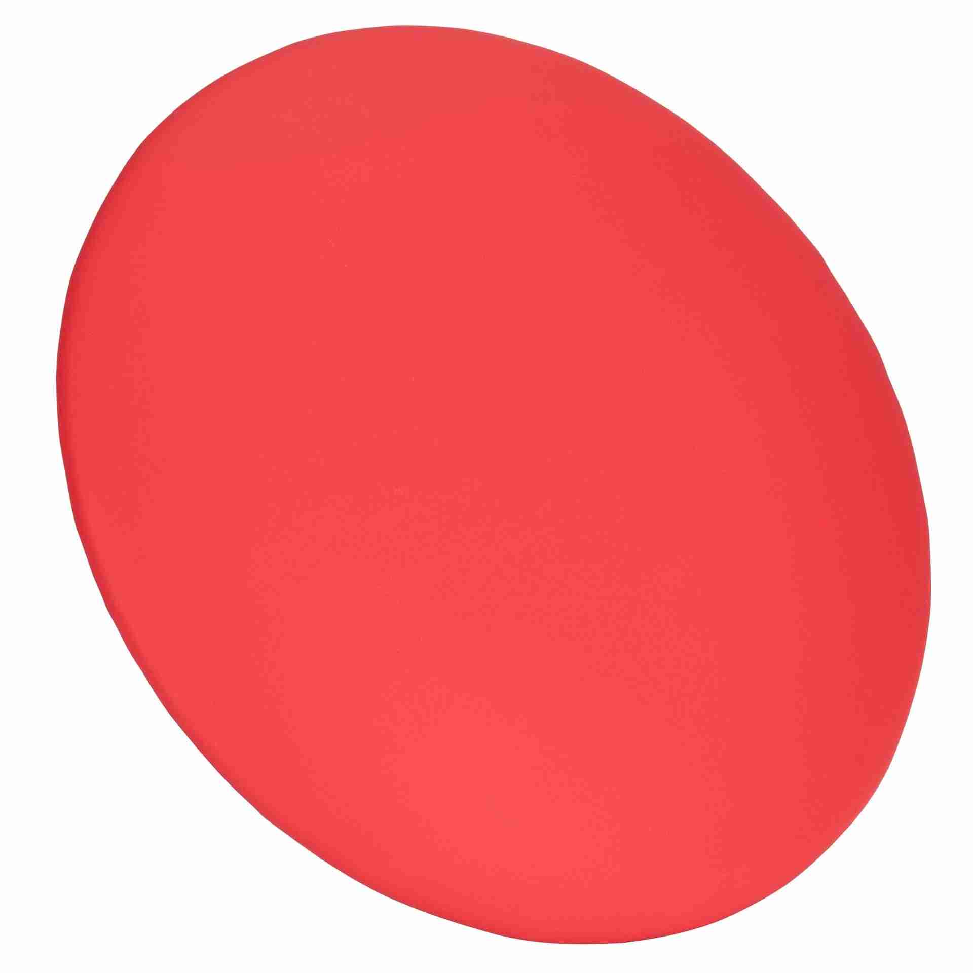 Watermelon Red Round Vinyl Panel Back Cushion | Rental