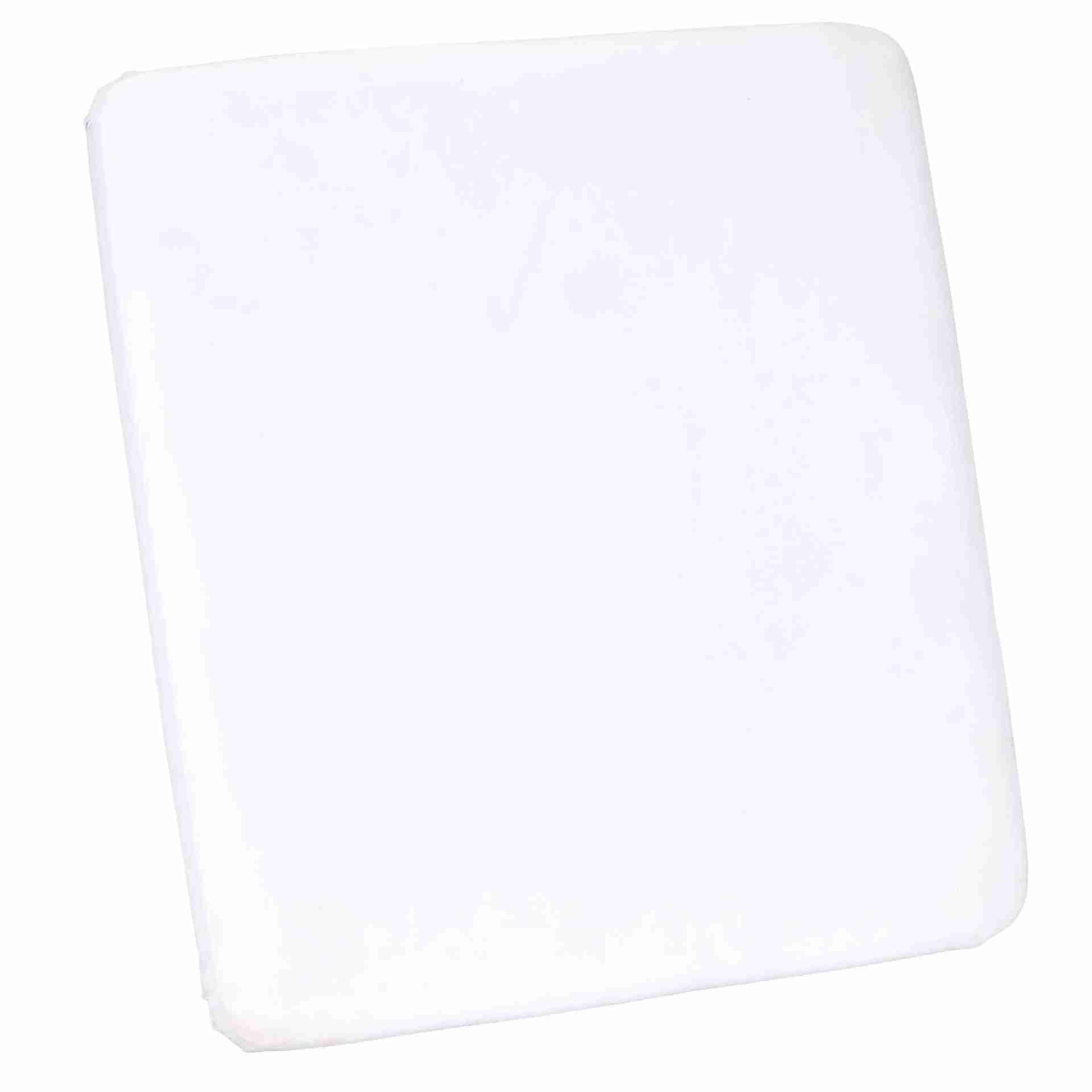 White 0.75″ Vinyl Panel Cushion with SlipNot™ Technology for Clear Folding Chair | Rental White 0.75″ Vinyl Panel Cushion with SlipNot™ Technology for Clear Folding Chair | Rental