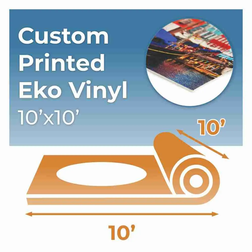 10’x10′ Custom Printed Eko Floor Rolled Vinyl | Rental 10’x10′ Custom Printed Eko Floor Rolled Vinyl | Rental