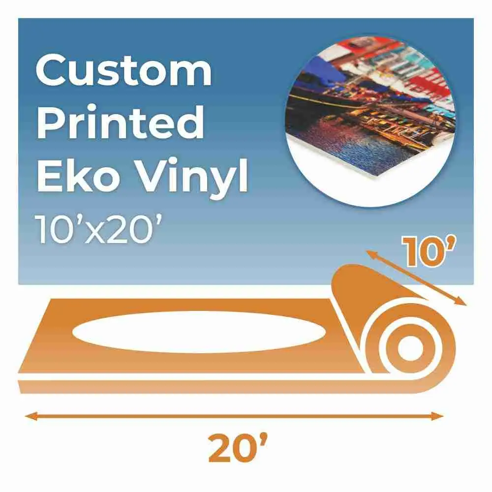 10’x20′ Custom Printed Eko Floor Rolled Vinyl | Rental 10’x20′ Custom Printed Eko Floor Rolled Vinyl | Rental