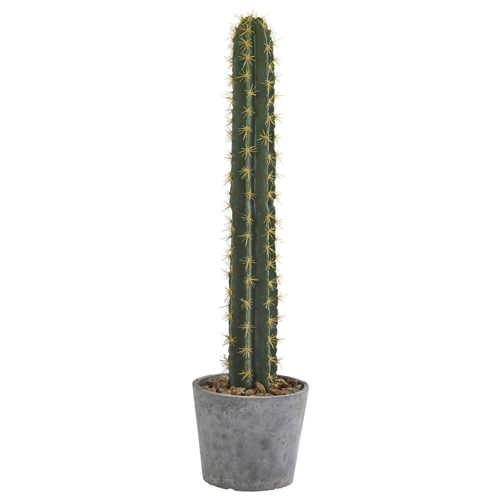 41” Cactus in Stone Planter Artificial Plant | Rental 41” Cactus in Stone Planter Artificial Plant | Rental