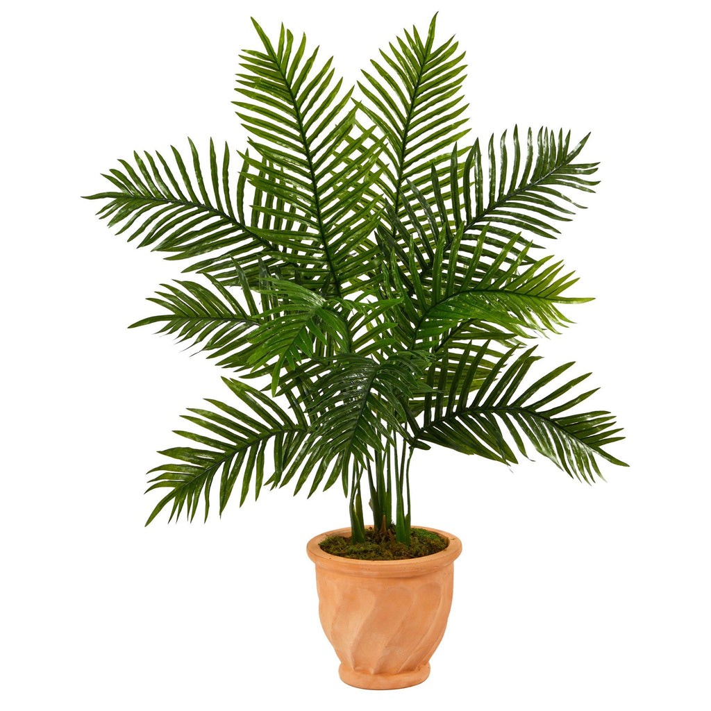 45” Areca Palm Artificial Tree in in Terra-Cotta Planter (Real Touch) | Rental