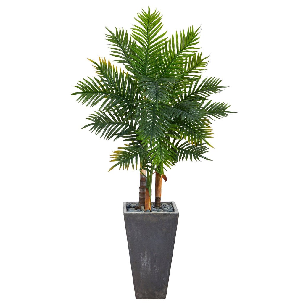 63” Areca Artificial Palm Tree in Cement Planter (Real Touch) | Rental 63” Areca Artificial Palm Tree in Cement Planter (Real Touch) | Rental