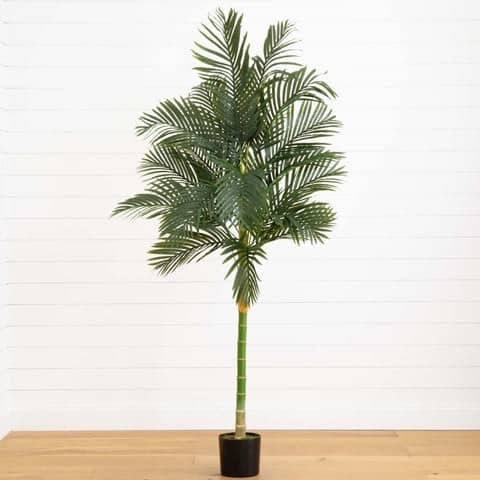 7’ Single Stalk Golden Cane Artificial Palm Tree | Rental 7’ Single Stalk Golden Cane Artificial Palm Tree | Rental