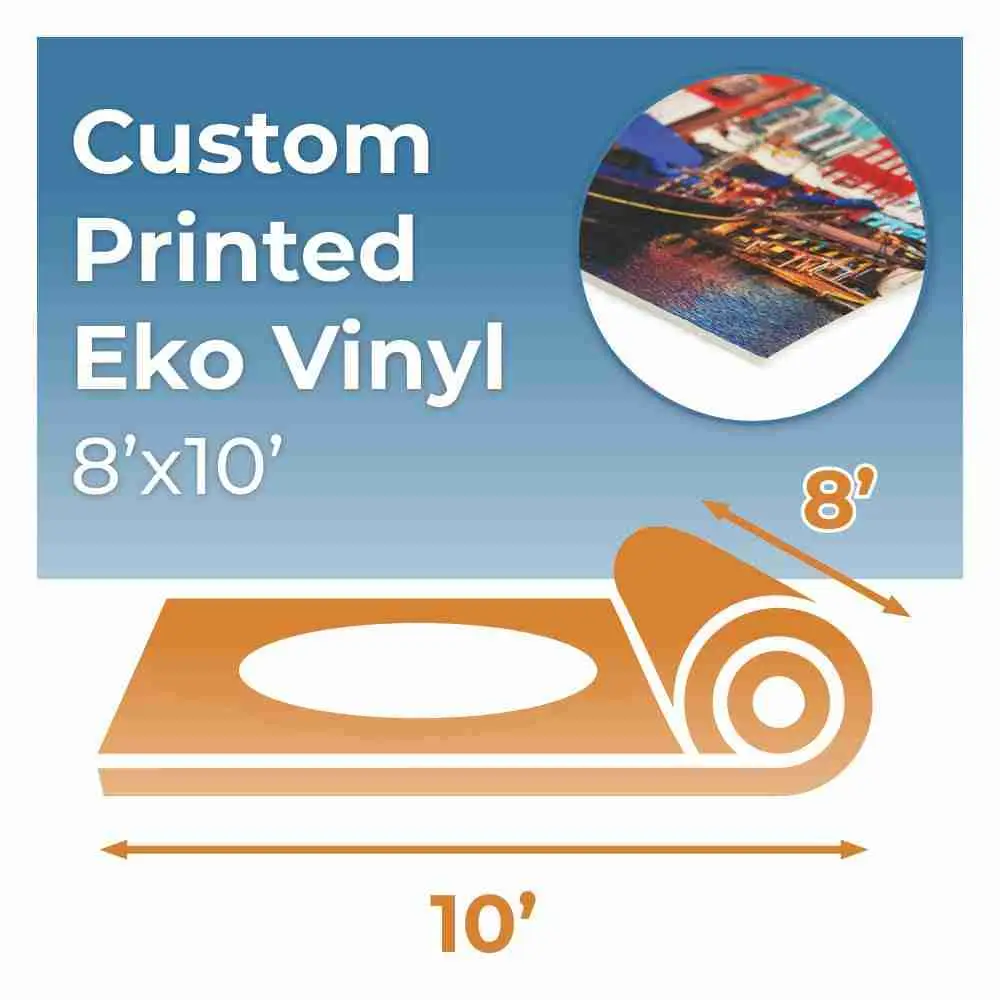 8’x10′ Custom Printed Eko Floor Rolled Vinyl | Rental 8’x10′ Custom Printed Eko Floor Rolled Vinyl | Rental