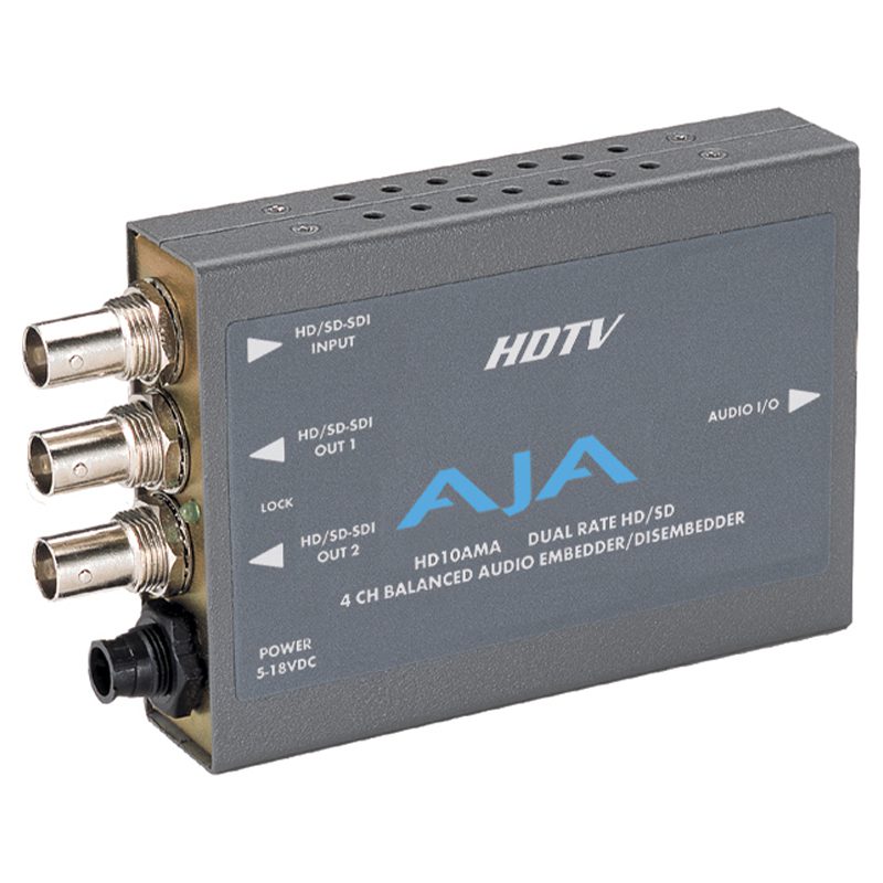 AJA HD10AM-A Dual Rate HD/SD 4 Channel Analog Embedder/Disembedder | Rental