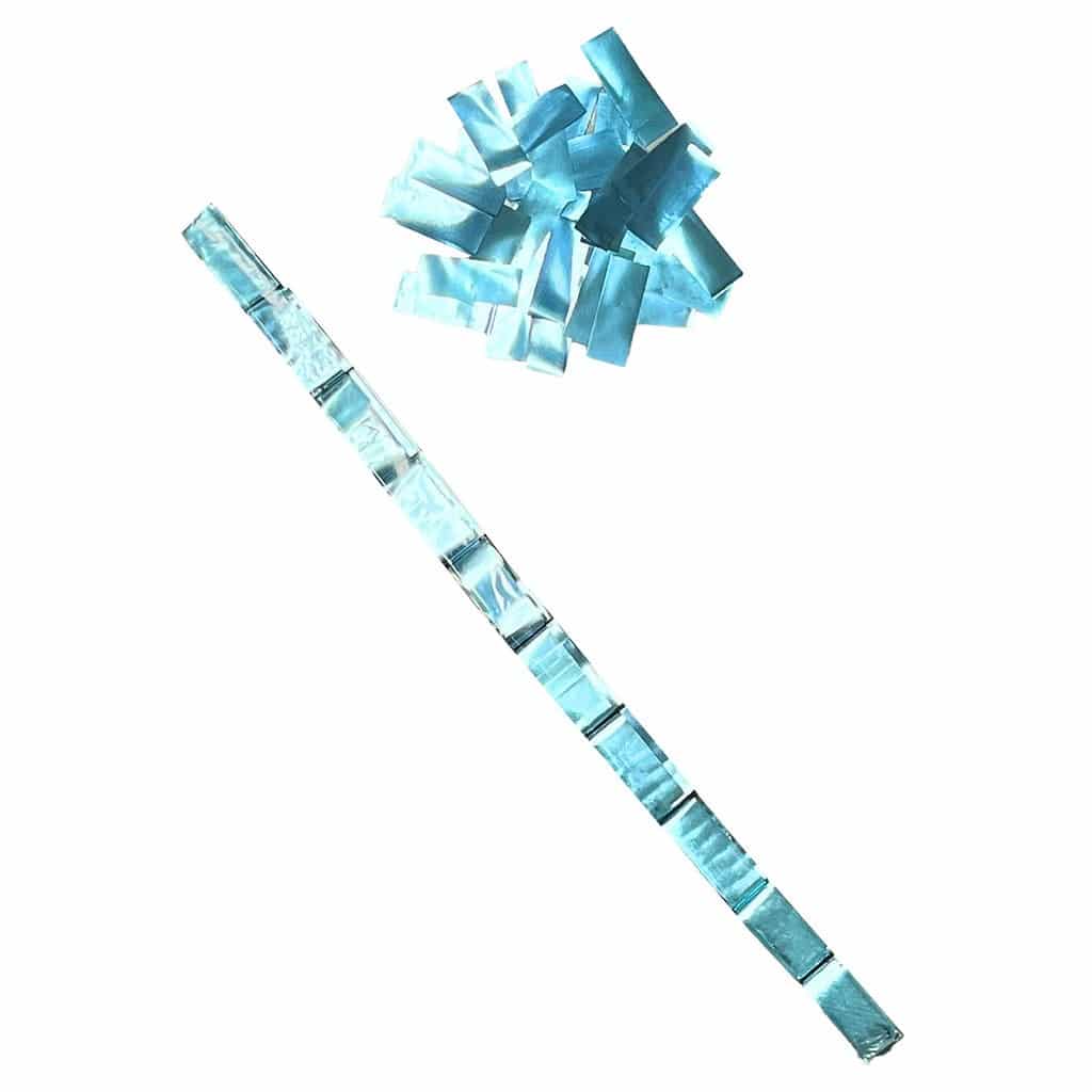 Baby Blue Metallic Foil Confetti – Speed Load Cannon Sleeve (1/4lb) | Rental Baby Blue Metallic Foil Confetti – Speed Load Cannon Sleeve (1/4lb) | Rental