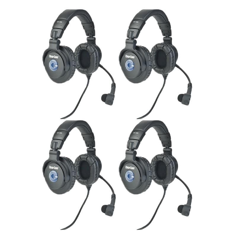 Clear-Com CC-400-X4 Headsets | 4-Pack (No Belt Pack) | Rental Clear-Com CC-400-X4 Headsets | 4-Pack (No Belt Pack) | Rental