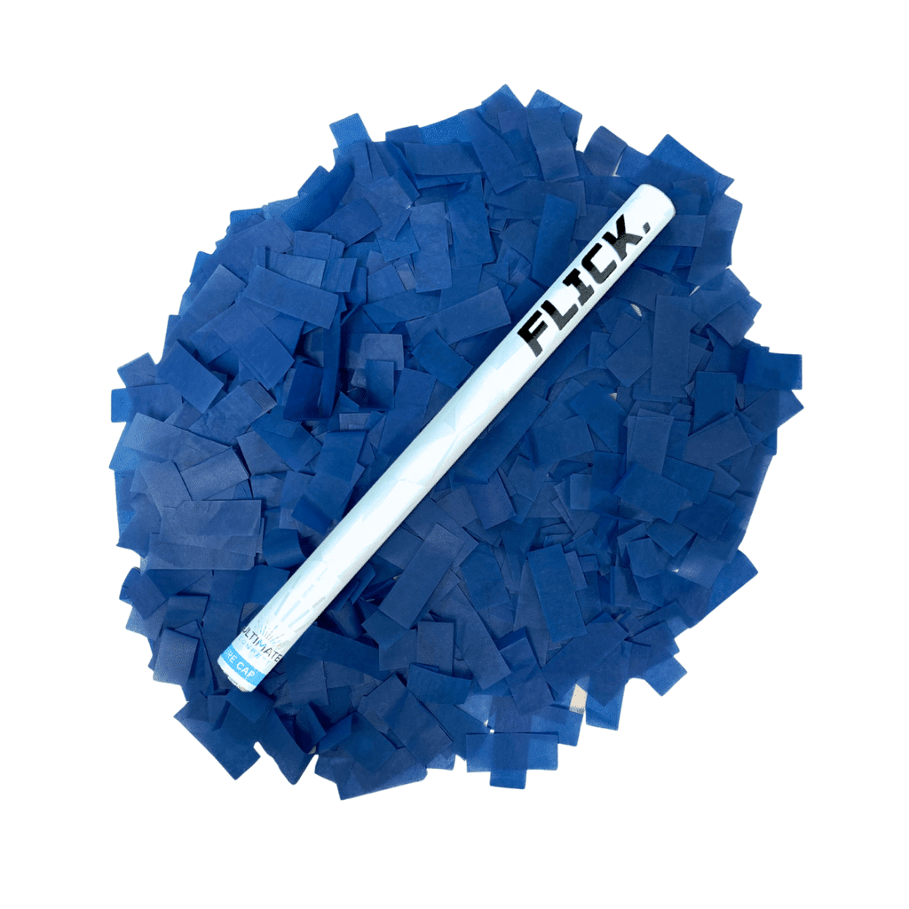 Dark Blue Tissue Paper Confetti Flick Stick – 14″ (Pack of 8) | Rental