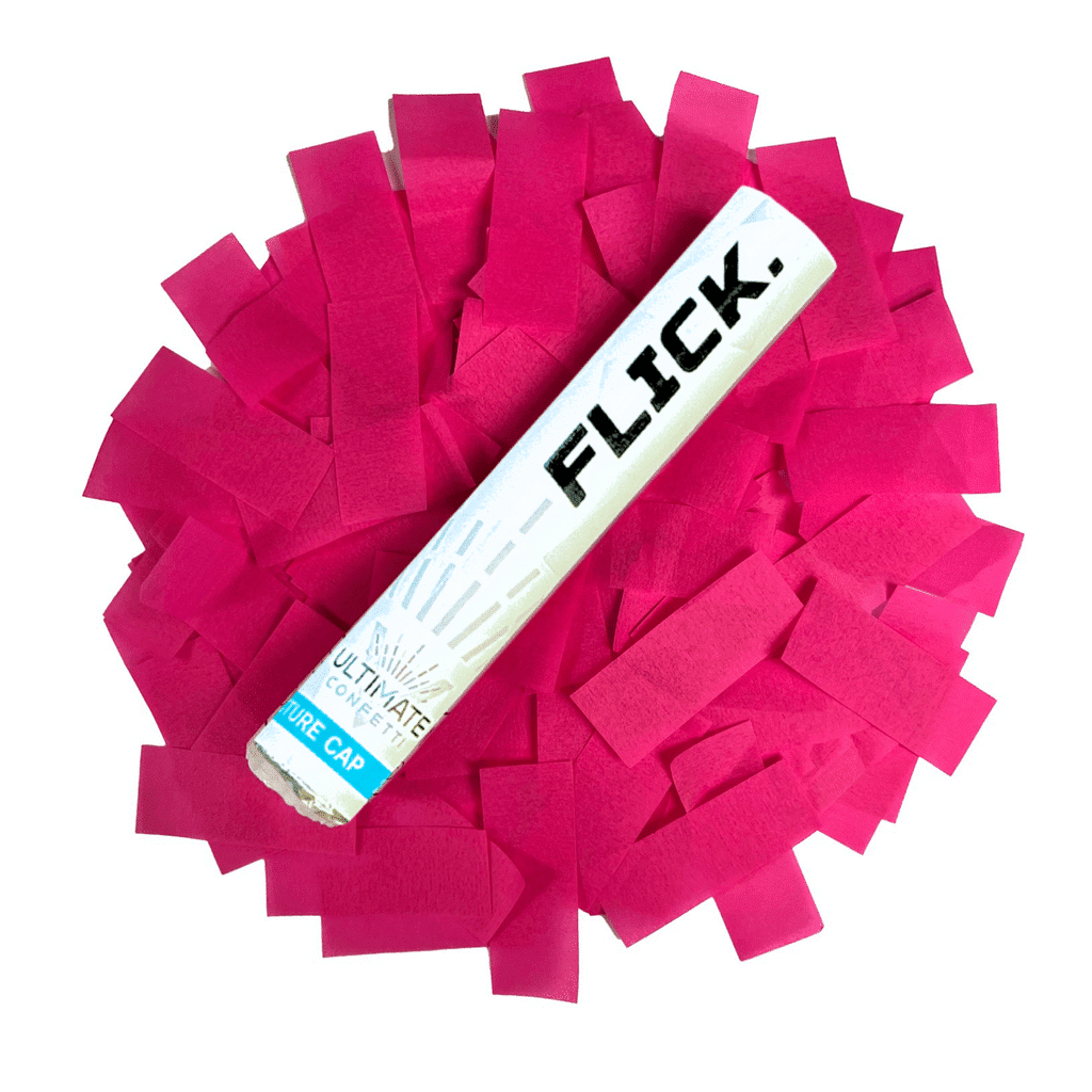 Fuchsia Pink Tissue Paper Confetti Flick Stick – 6″ (Pack of 8) | Rental Fuchsia Pink Tissue Paper Confetti Flick Stick – 6″ (Pack of 8) | Rental