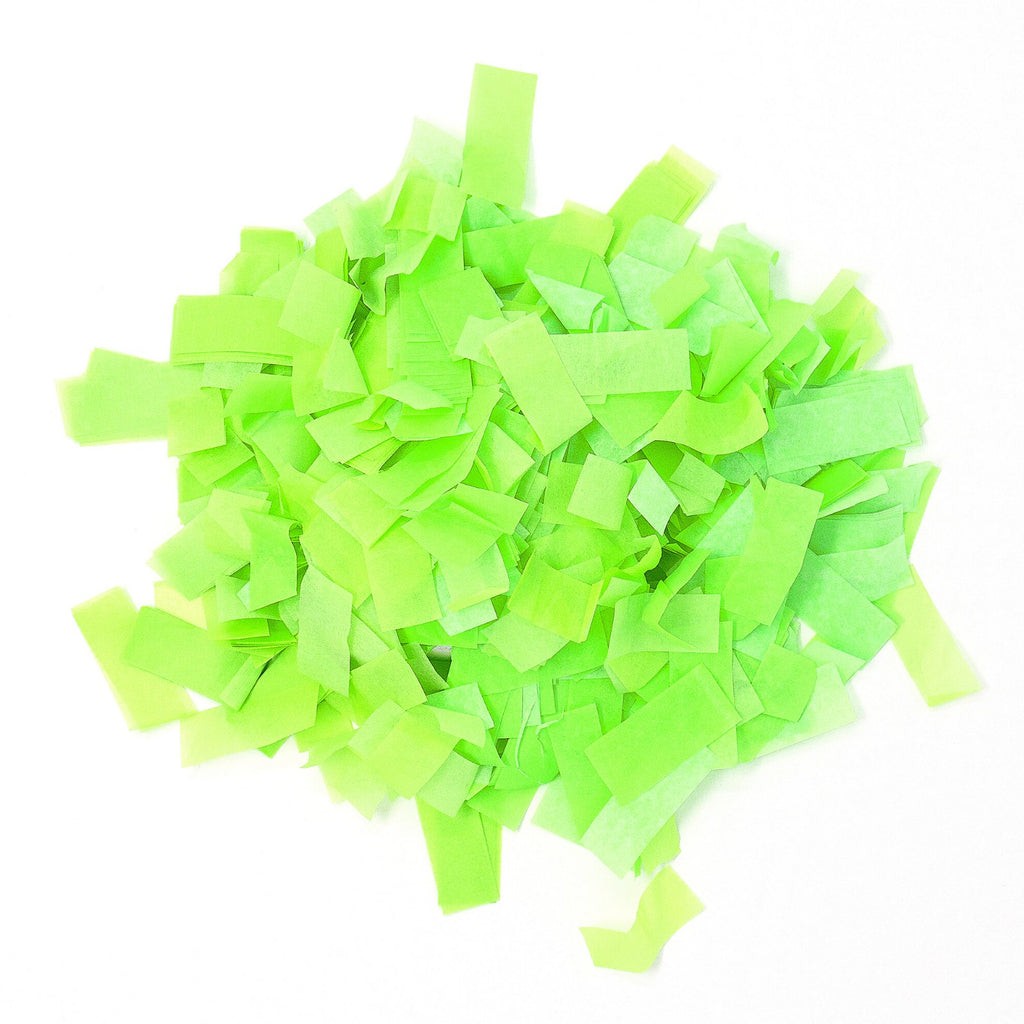 Neon UV Green Tissue Paper Confetti (1lb) | Rental