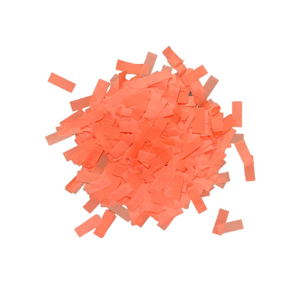 Neon UV Orange Tissue Paper Confetti (1lb) | Rental