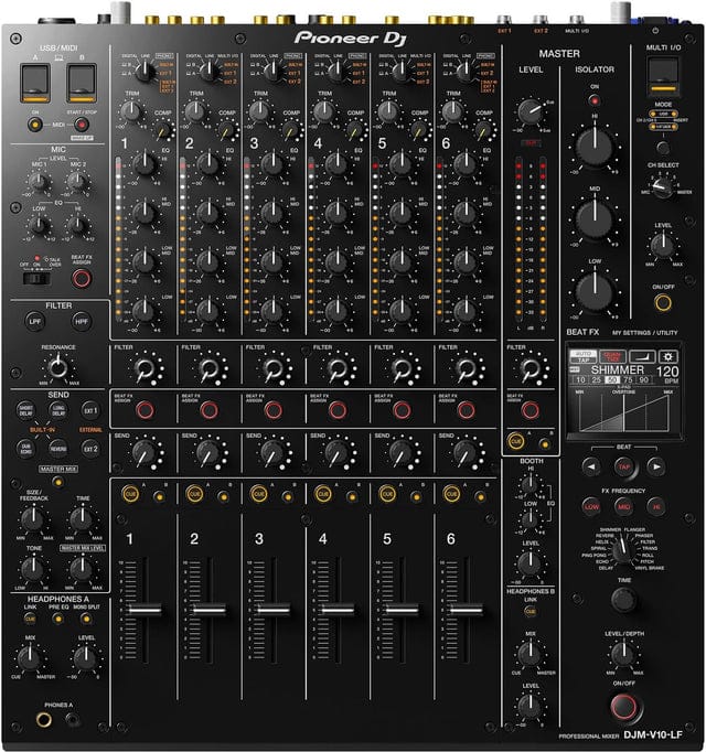 Pioneer DJ DJM-V10-LF 6-Channel DJ Mixer with Long Faders | Rental Pioneer DJ DJM-V10-LF 6-Channel DJ Mixer with Long Faders | Rental
