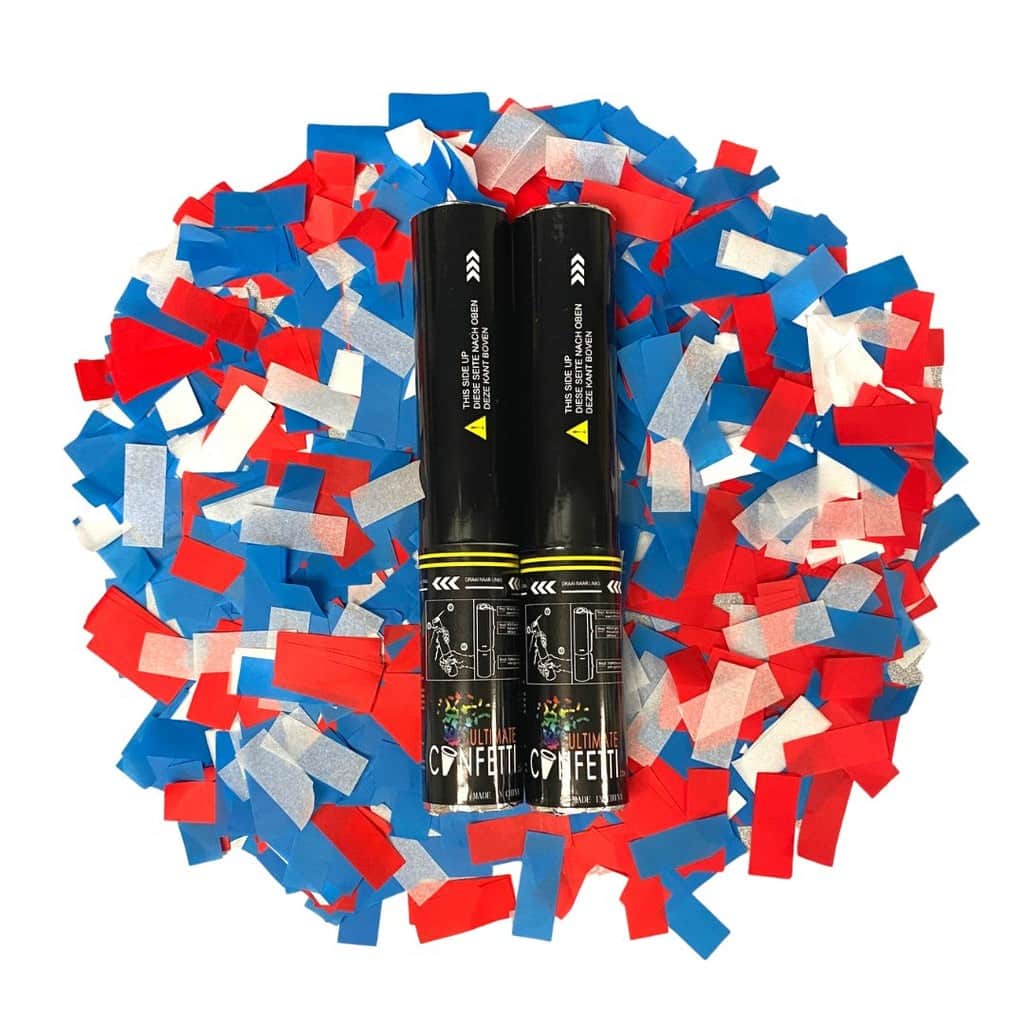 Red, White, Blue POP Cannon – 2 PACK | Rental Red, White, Blue POP Cannon – 2 PACK | Rental