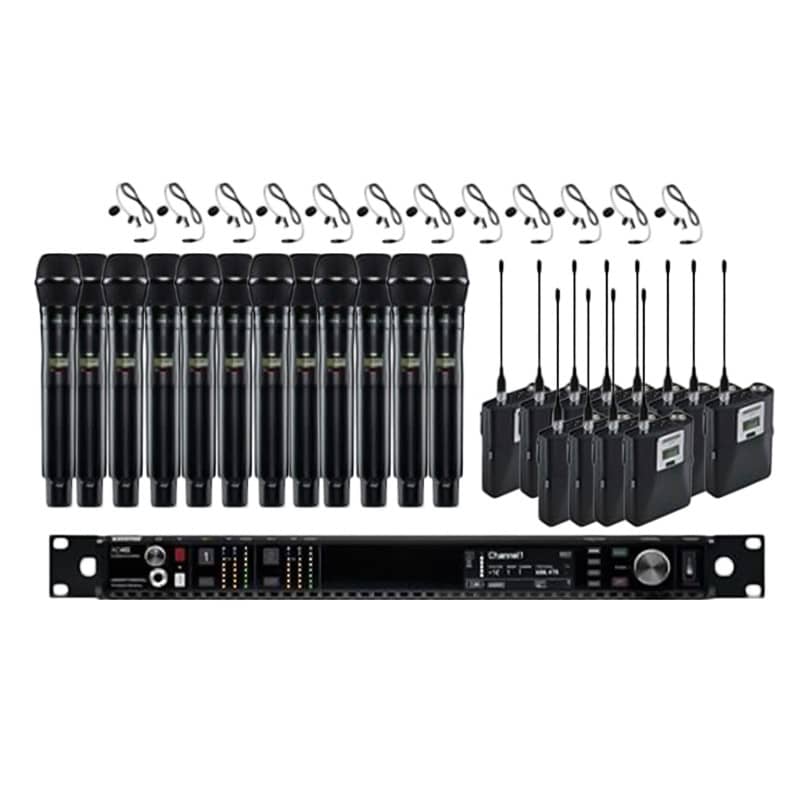 Shure Axient AD4Q G57 12 Channel Microphone Rack | Rental