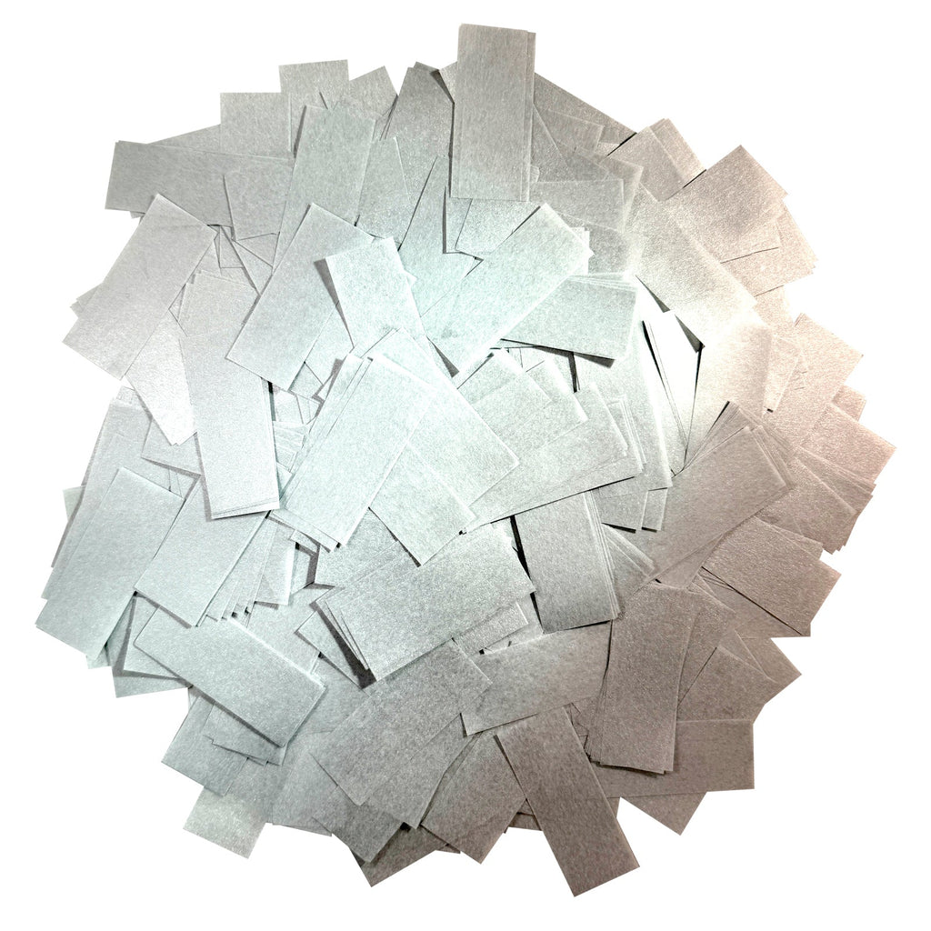 Silver Shimmer Tissue Paper Confetti (1lb) | Rental