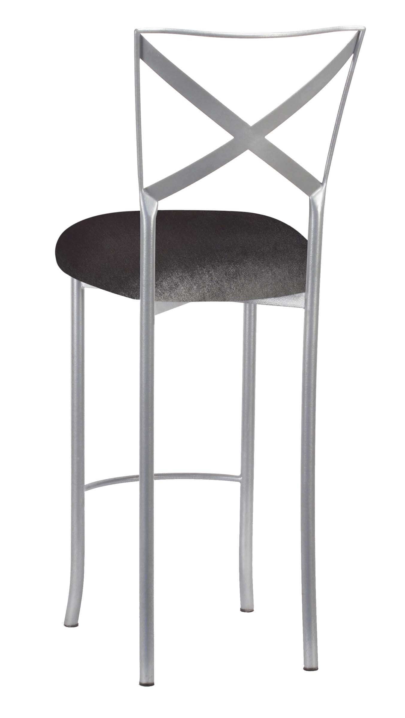 Simply X Barstool with Charcoal Velvet Cushion – Chameleon Chair Collection | Rental Simply X Barstool with Charcoal Velvet Cushion – Chameleon Chair Collection | Rental