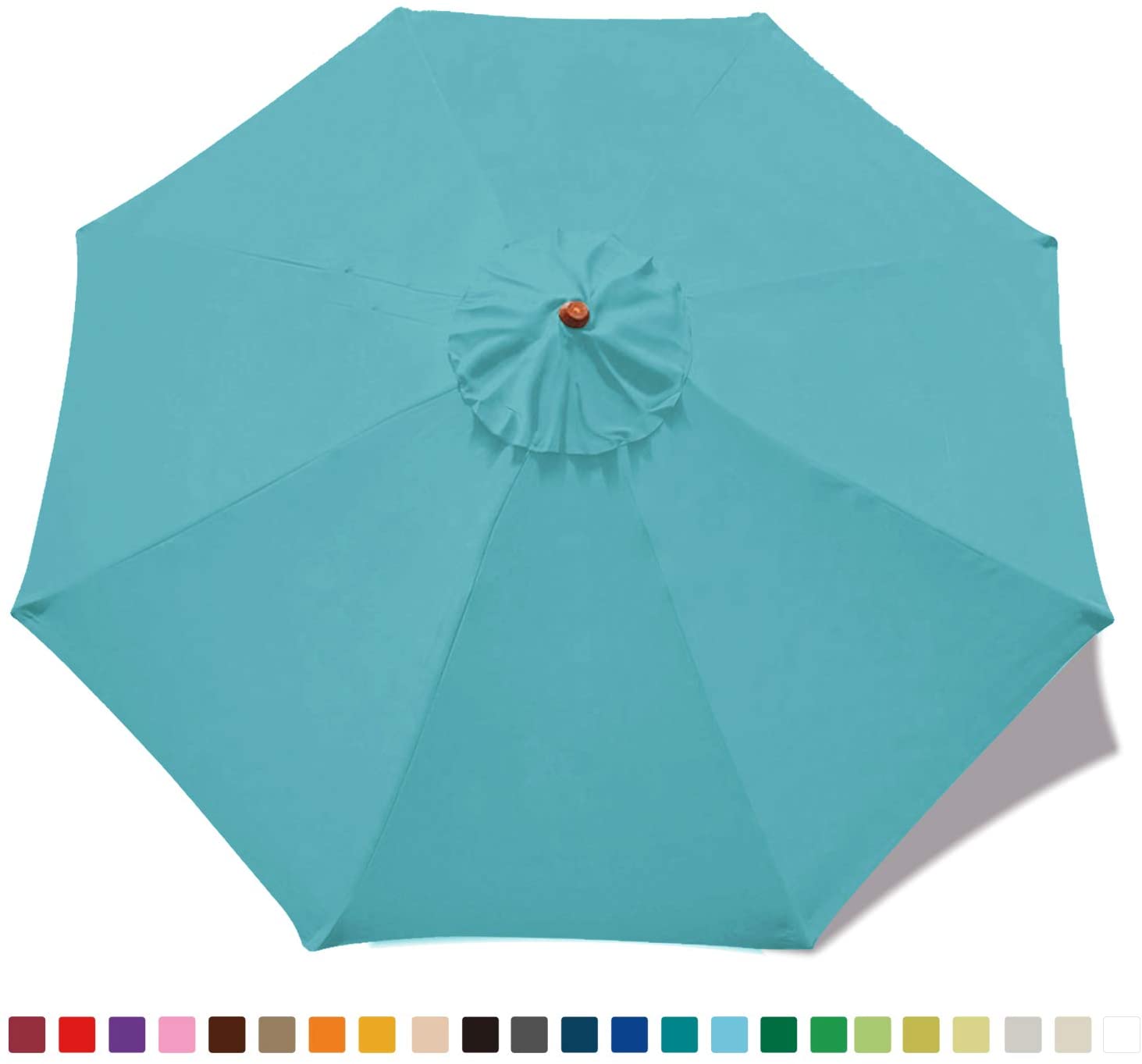 Part | 9′ Market Umbrella Top Only | Turquoise | Rental